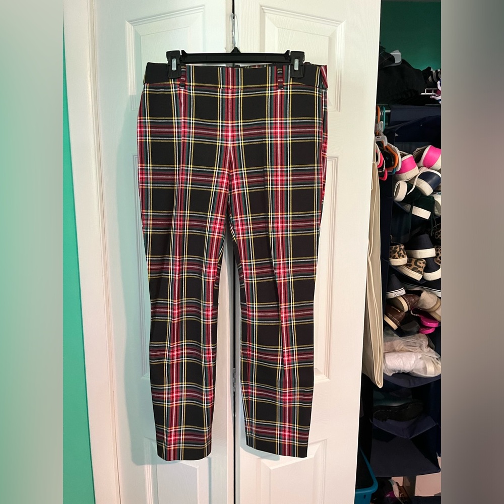 J.Crew Factory Stewart Plaid Winnie Pant
